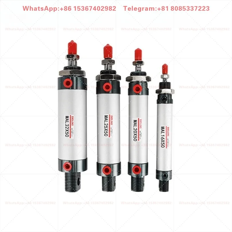 1PCS Small pneumatic mini cylinder aluminum alloy MAL16-20-25-32-40-50-75-100-150S