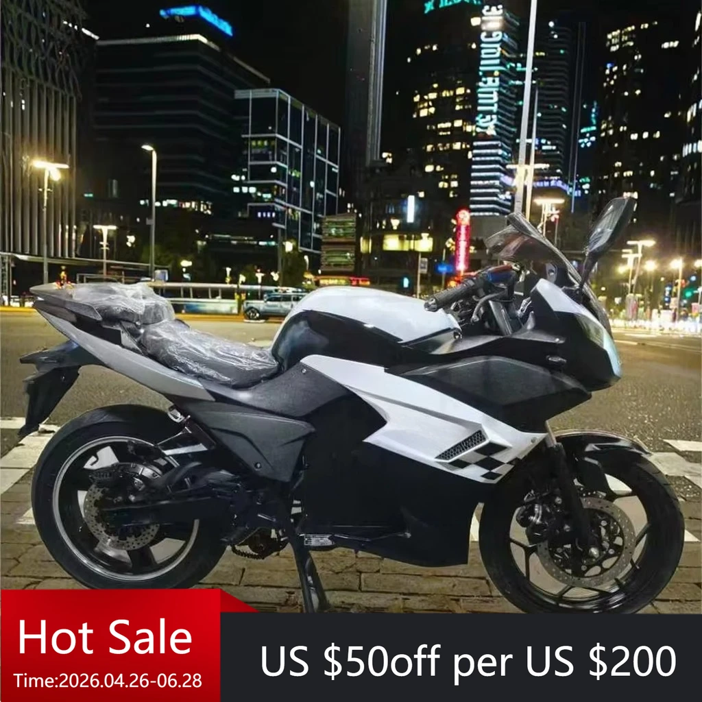 

The 72V electric motorcycle is equipped with a 3000 watt high-power DC brushless motor