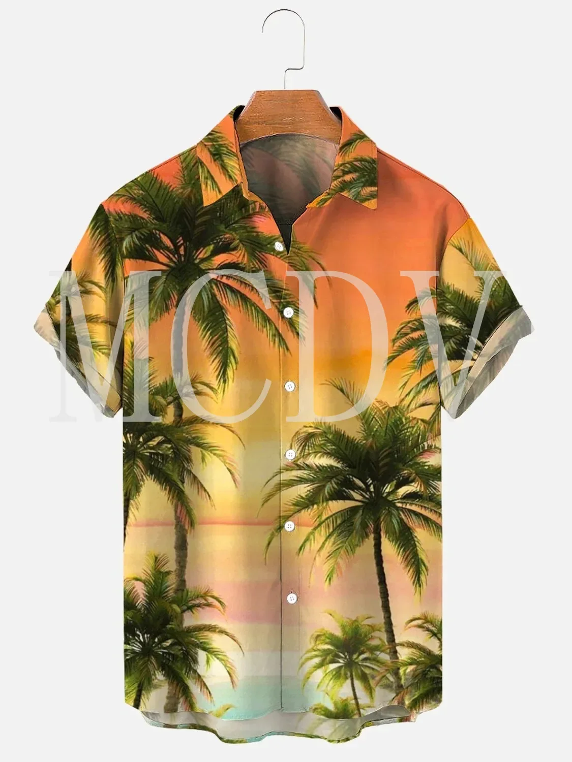 

Hawaiian Palm Beach 3D All Over Printed Hawaiian Shirt Men For Women Casual Breathable Hawaiian Short Sleeve Shirt