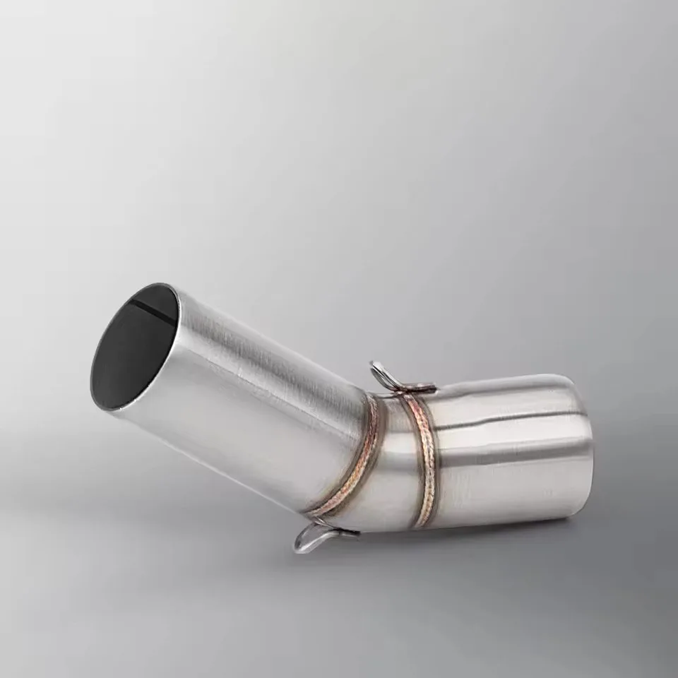 For Kawasaki Ninja ZX6R ZX-6R 2009-2023 ZX 6R Escape Motorcycle Exhaust Middie Link Pipe Muffler 51MM Slip-On Connecting Pipe