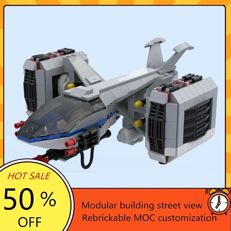 

591PCS Popular Space War Movie Model MOC Building Bricks Spaceship Modular Technology Gifts Holiday Assemble Children Toy Suit