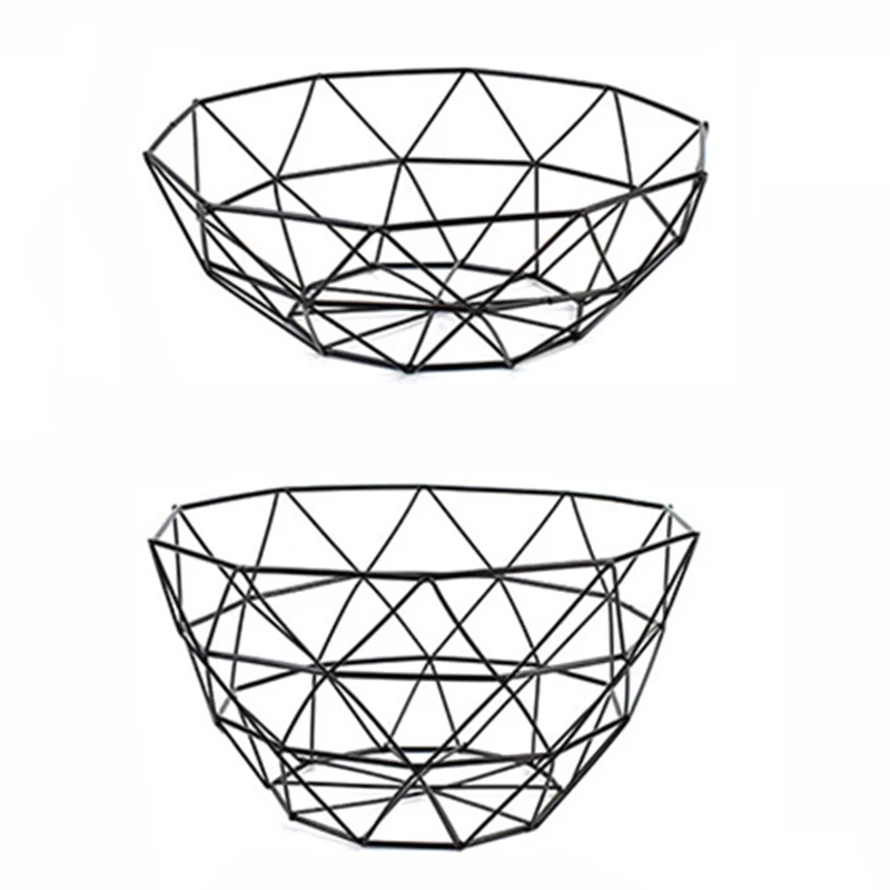 

​​Creative Iron Fruit Bowl - Stylish Irregular Storage Container for Fruits & Snacks, Multi-Size Household Organizer​​