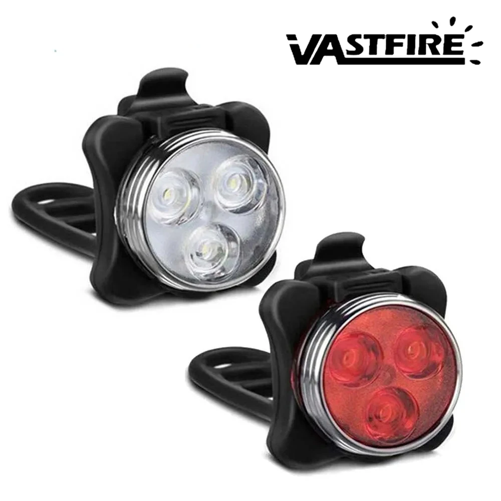 3 Led Cycling Bike Taillight With USB Rechargeable Bicycle Tail Clip Light Lamp Bike Light MTB  Taillight Bicycle Accessories