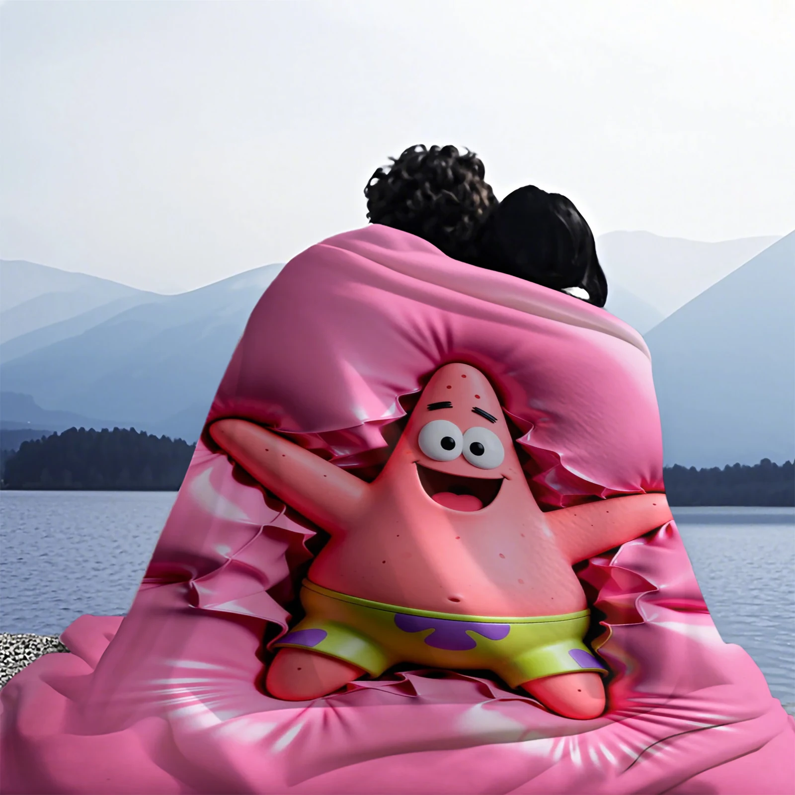 لطيف الكرتون بطانية مطبوعة نزهة بطانية دافئة رقيق بطانية لينة ومريحة بطانية المنزل السفر عيد ميلاد هدية الكريسماس #6