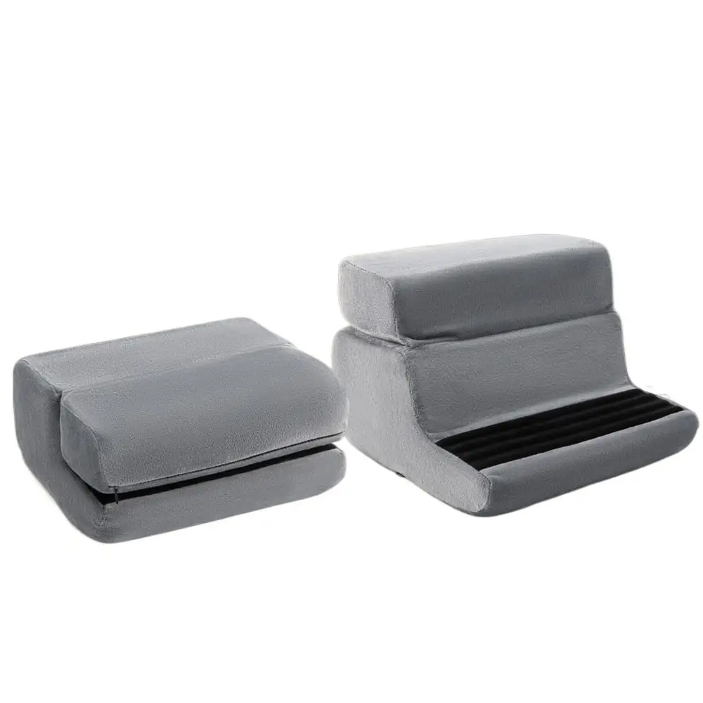 

Портативная подставка для планшета с 4 регулируемыми углами наклона, с карманами, для чтения электронных книг, складная подушка-держатель для чтения в постели