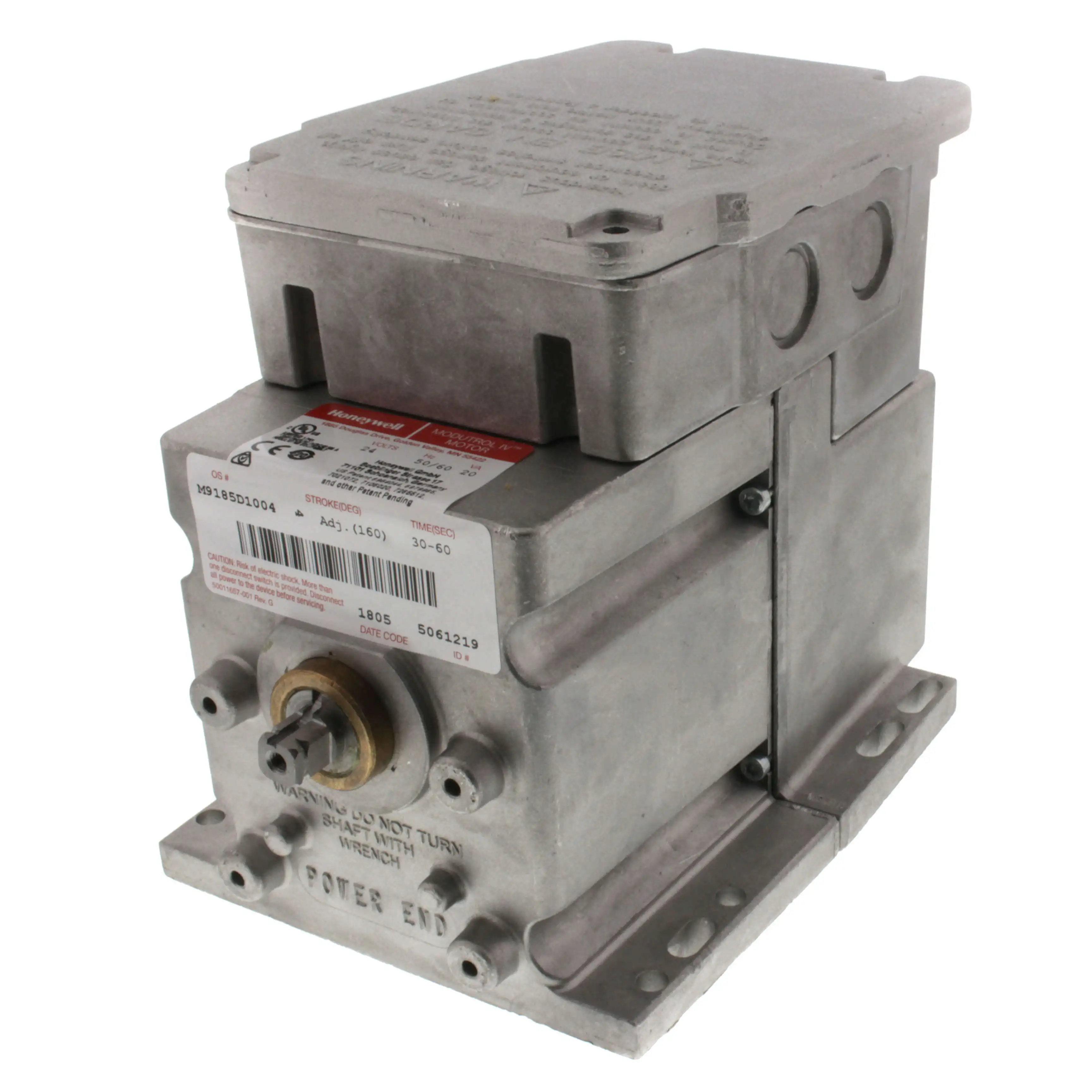 24V Spring Return Foot Mounted Actuator Replaces M9185C1006, M7285Q1008, M9185E4005, M9185D1004 - 60 Lb-in Torque