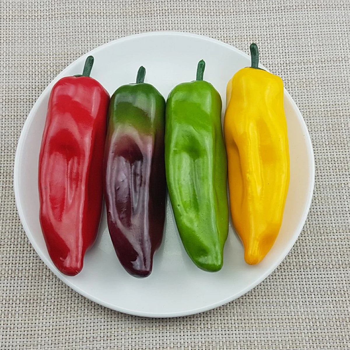 10 Uds simulación de chili pimientos vegetales artificiales adornos decorativos para fiesta de Navidad boda exhibición del hogar