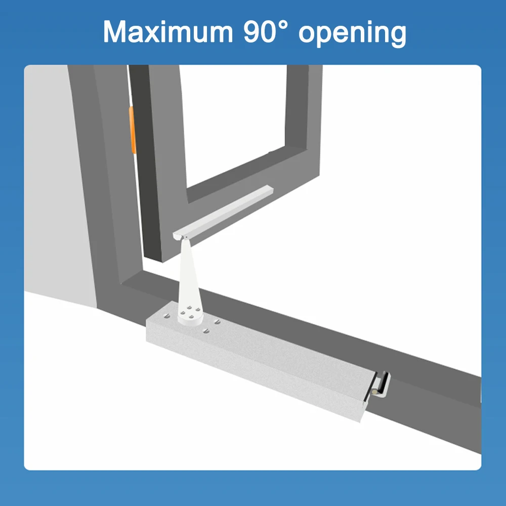 Abridor de ventana oscilante eléctrico inteligente con Control remoto WiFi, operador de ventana de riel deslizante de 90 °, MINI puerta Interior, cierre de ventana