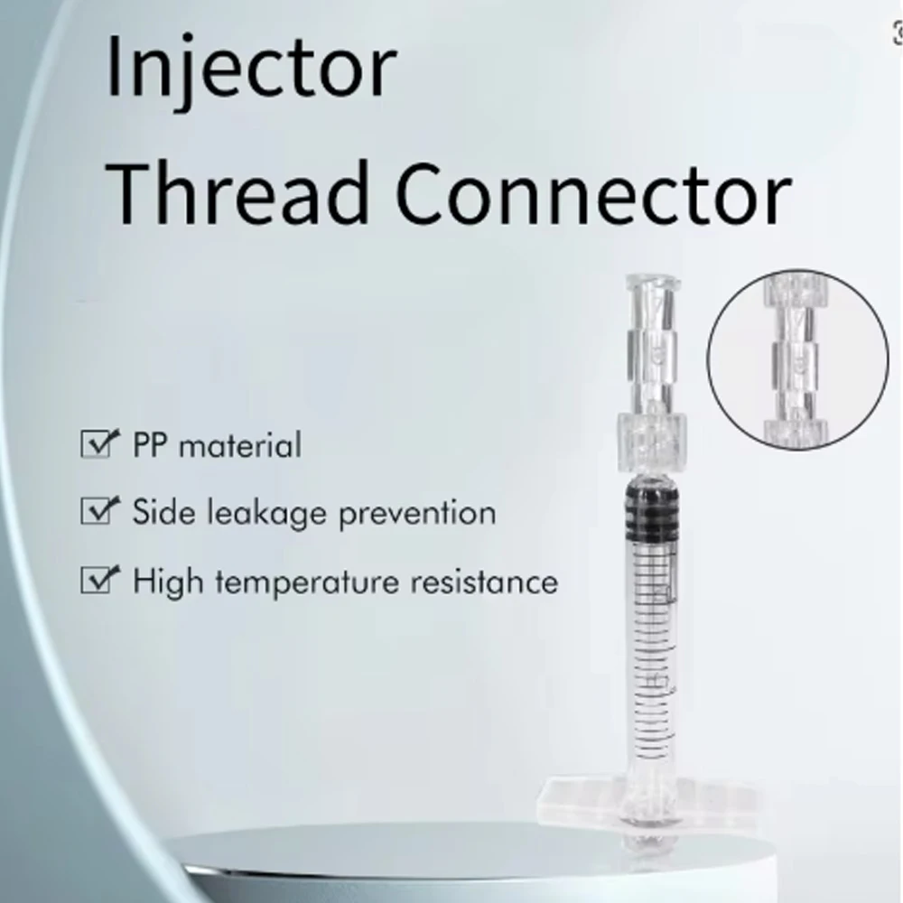 50-500pcs Luer Clear Coupler Sterile Luer Syringe Connector Disposable Thread Conversion Straight Through Tool Parts