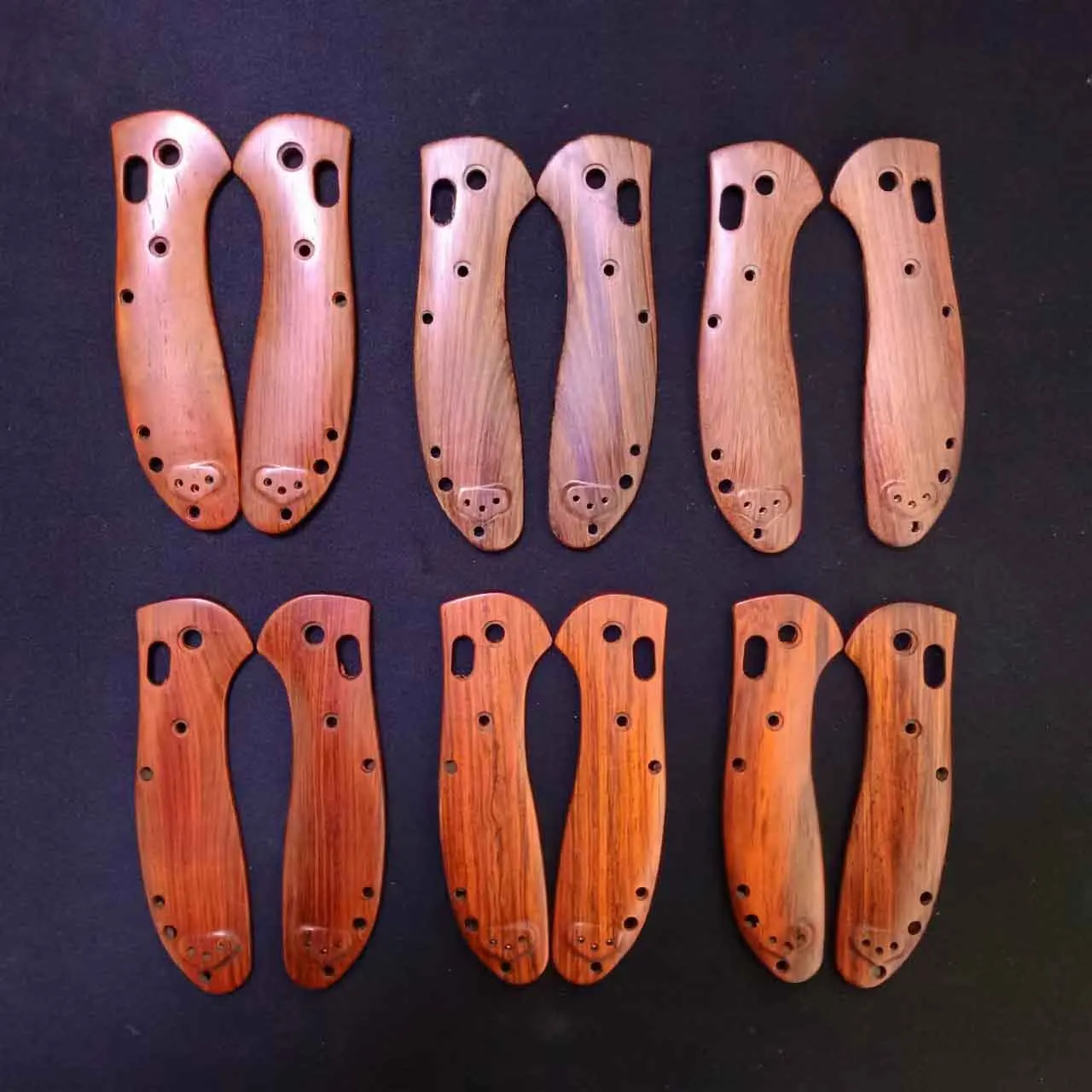 1 Paar Op Maat Gemaakte Palissander Materiaal Handgreep Weegschalen Voor Benchmade Griptilian 551 Messen