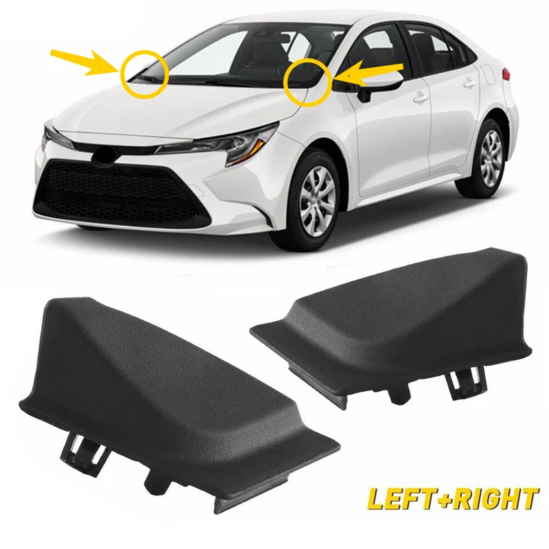 For Toyota Corolla 2020 2021 2022 2023 2024 Car Front Windshield Wiper Side Cowl Extension Trim Cover 55753-02250, 55754-02260