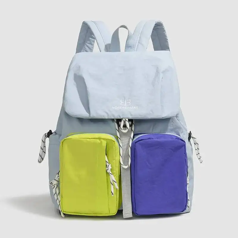 Casual Double Shoulder Bag Trendy Water-Resistant Nylon Bag Large Capacity On Sale Personality Versatile Student Backpack