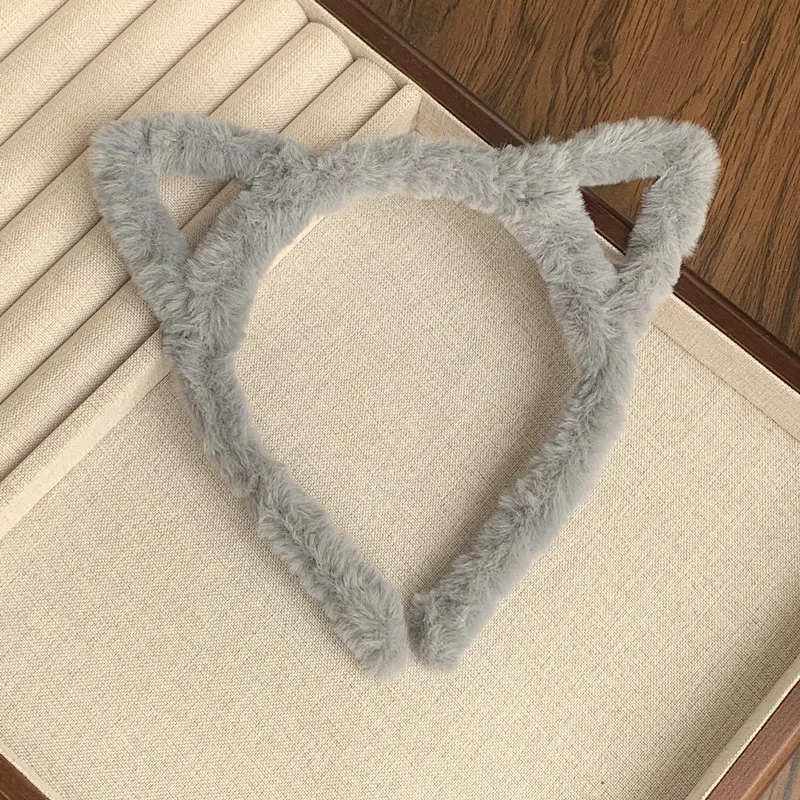 1-teiliges Plüsch-Katzenohr-Stirnband im süßen und mädchenhaften Stil, perfekt für den täglichen Gebrauch, süß und auffällig – Detail 7