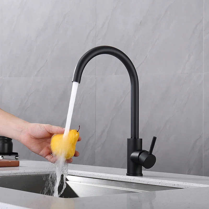 005 Modern Luxury Single Handle Single Hole Kitchen Faucet Sink Faucets Taps