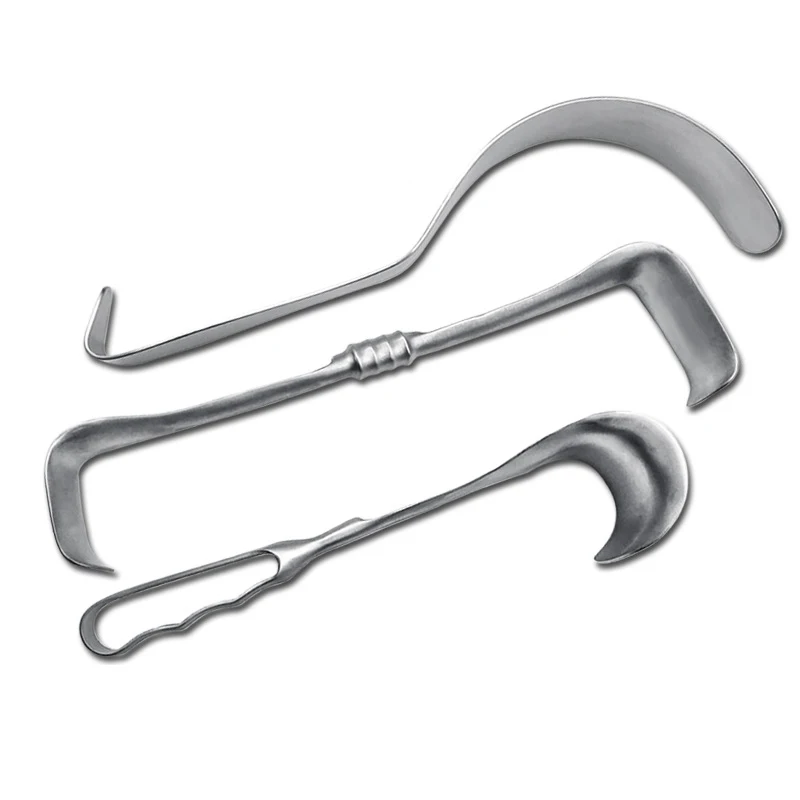 Stainless steel appendix hook, large abdominal hook, S hook, surgical traction medical instrument