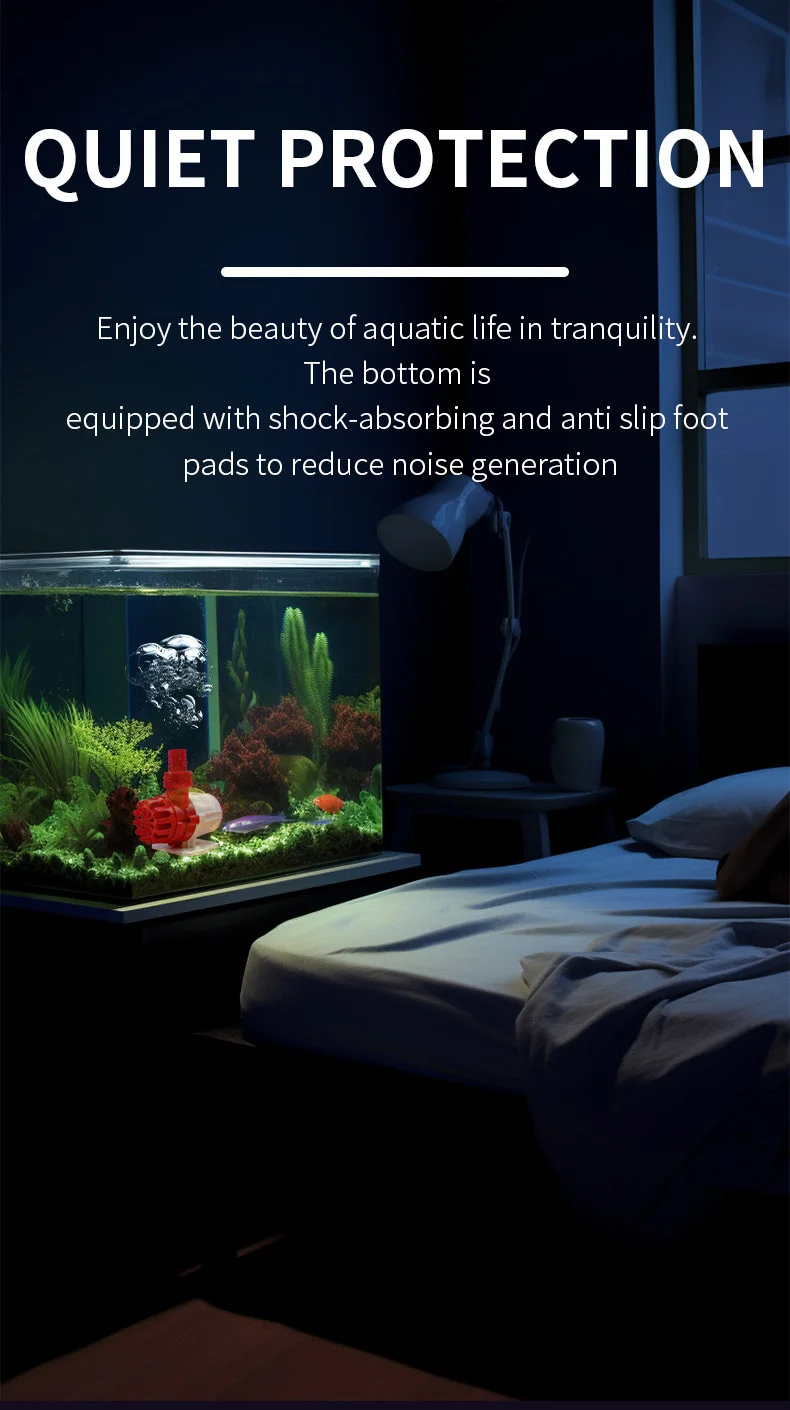 Mini Water Protein Silent Submersible Heat PumpHydroponic Aquarium Electric Circulation Skimmer Magnetic Vacuum Solar Water Pump