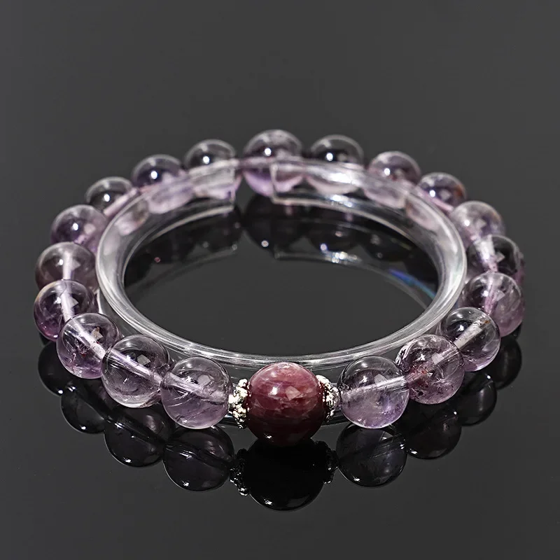 

Natural Amethyst Bracelet Women's Purple Lithium Mica Light Luxury Fashion Bracelet, Gift