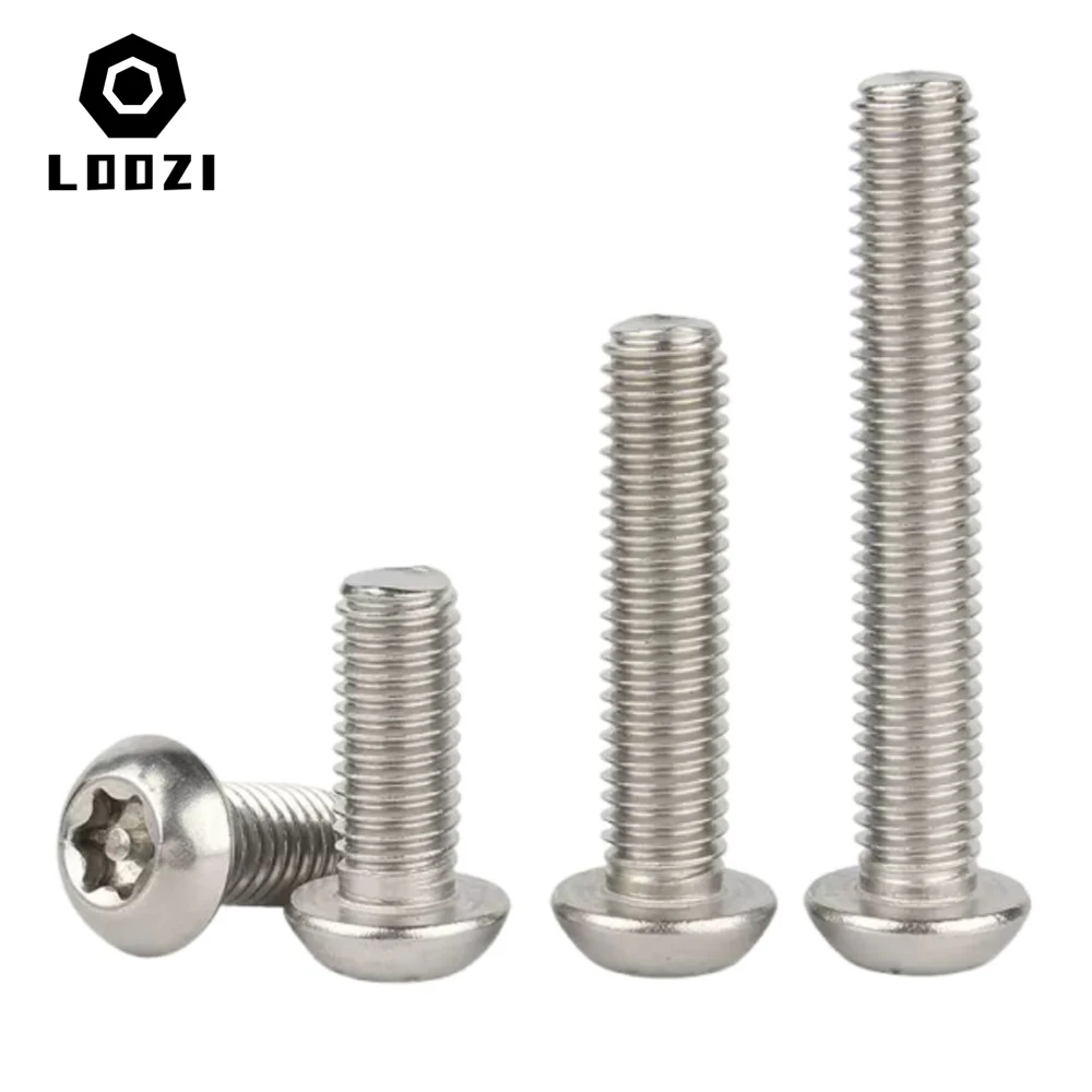 Sechs Lappen-Torx-Knopf aus Edelstahl 304, runder Kopf mit Stift, Diebstahlschutz, manipulationssicher, Sicherheitsbolzen, Schraube M3, M4, M5, M6, M8, M10, M12 – Detail 6