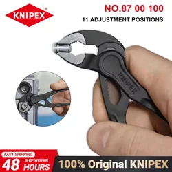 KNIPEX Cobra XS Water Pump mini Pliers 4 Inches Polished Plier 11 Adjustment Positions Plier Tool For Consctruction 87 00 100