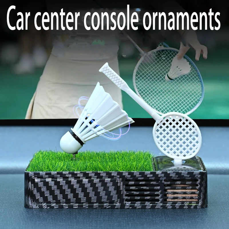 

Car center console ornaments Solar powered rotating ornament Golf ornaments Badminton ornament Tennis ornament