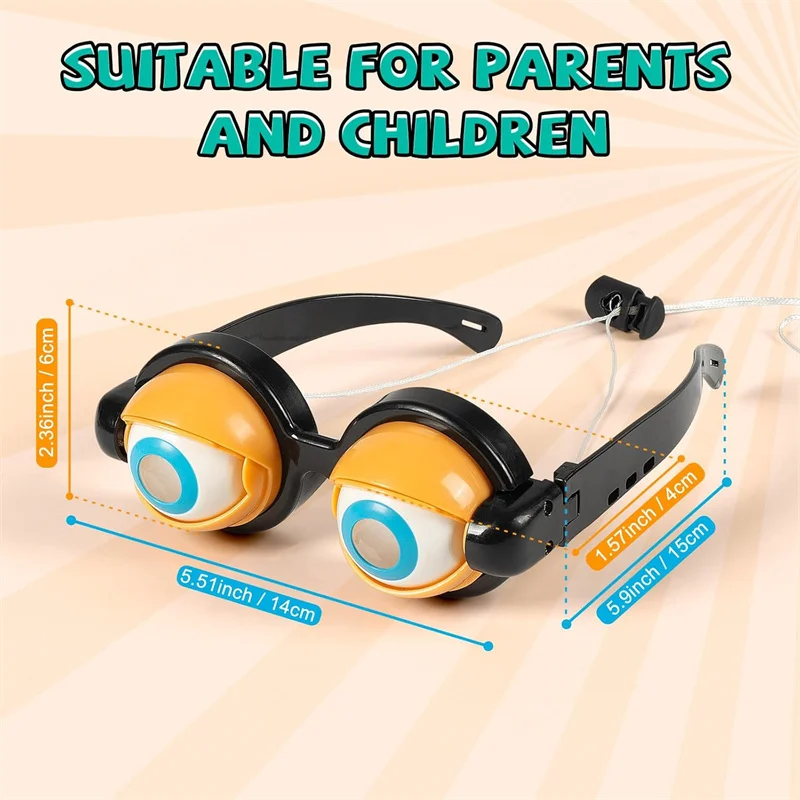 Novità Occhiali da vista Occhiali da sole pazzi in plastica per adulti Regali bavaglio Occhiali da bulbo oculare grandi e folti per accessori per feste per bambini