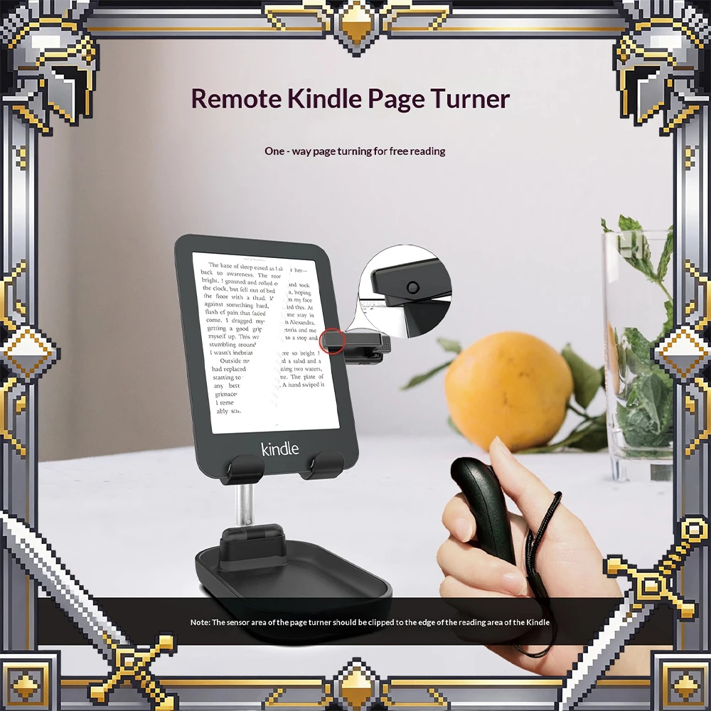 

Qring D11 Hand-Held Remote Control Page Turner Kindle Page Turning Boot Automatic Connection Remote Control Page Turner Gifts