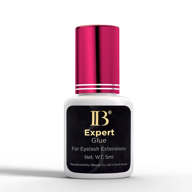 5ml Korea IB Ibeauty Expert Glue for Eyelash Extensions Original IB Wine Red Cap Lash Glue False Eyelash Adhesive Private Logo