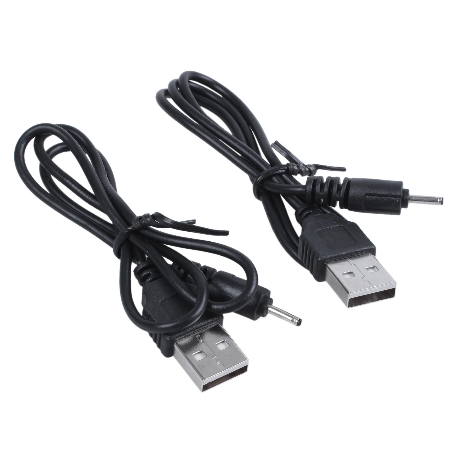 USB Cable 2.0 mm DC Charger for Nokia 6280 E65 N73 N80 N95 50cm 2pc