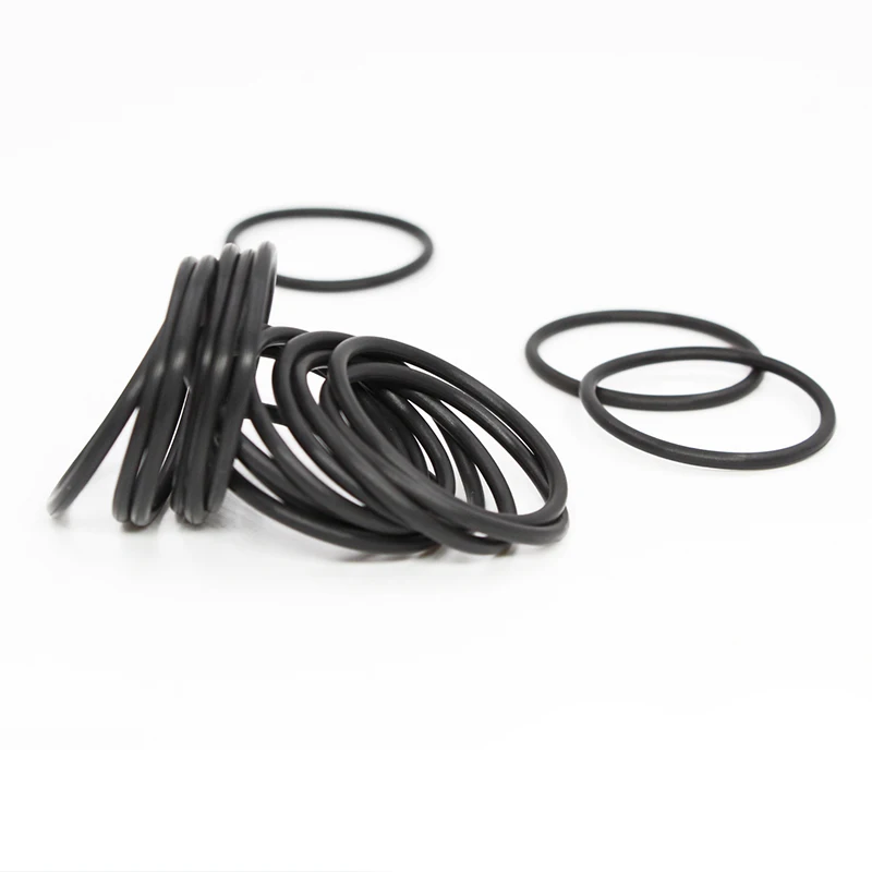 FKM O-ring CS1/1.2/1.5mm dikte groothandel Afdichtingselement Zwart fluorrubber pakking afdichtring rubber elastische Gratis Verzending