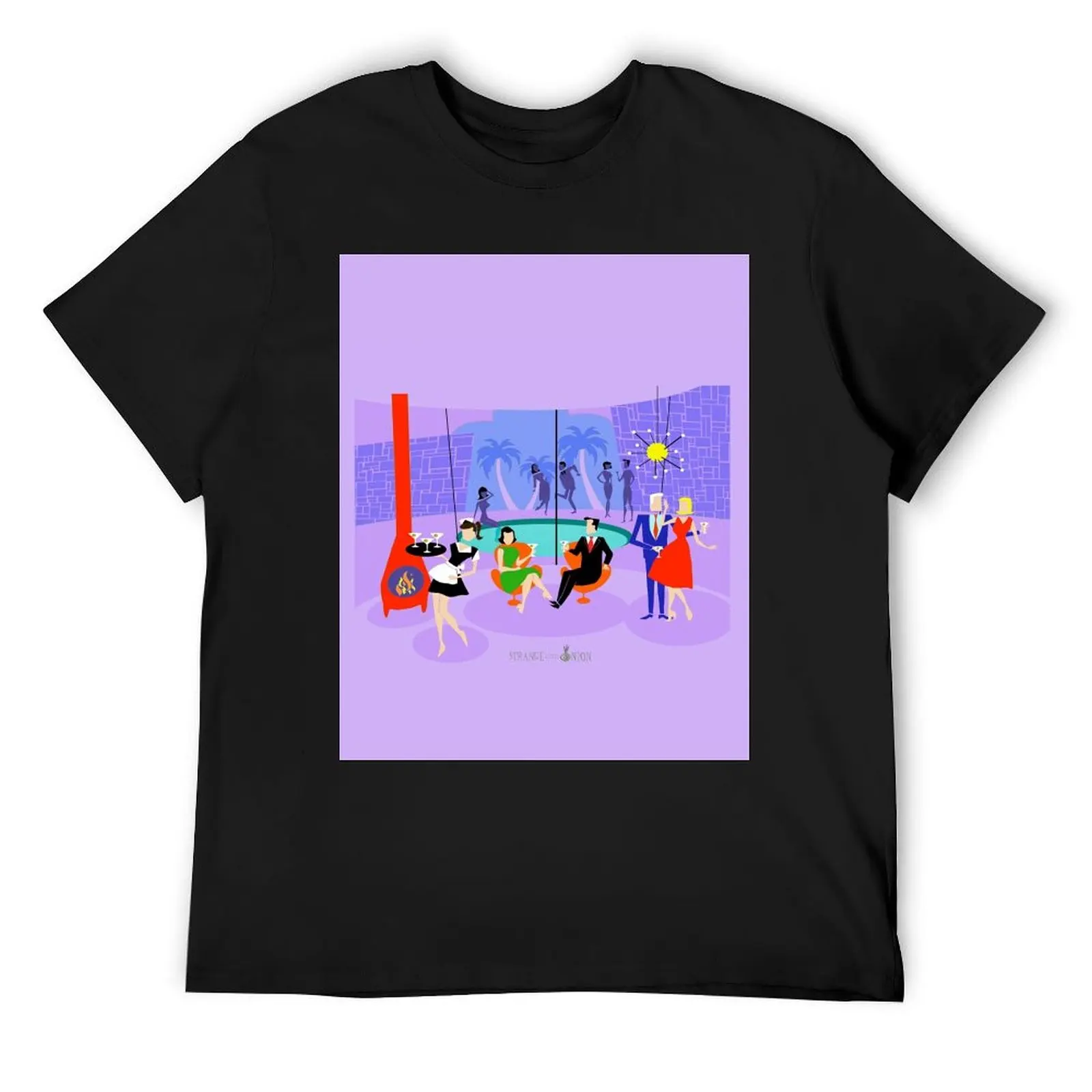 

Retro Tropical Cocktail Party T-Shirt summer top sweat oversized t shirt plain t shirts men