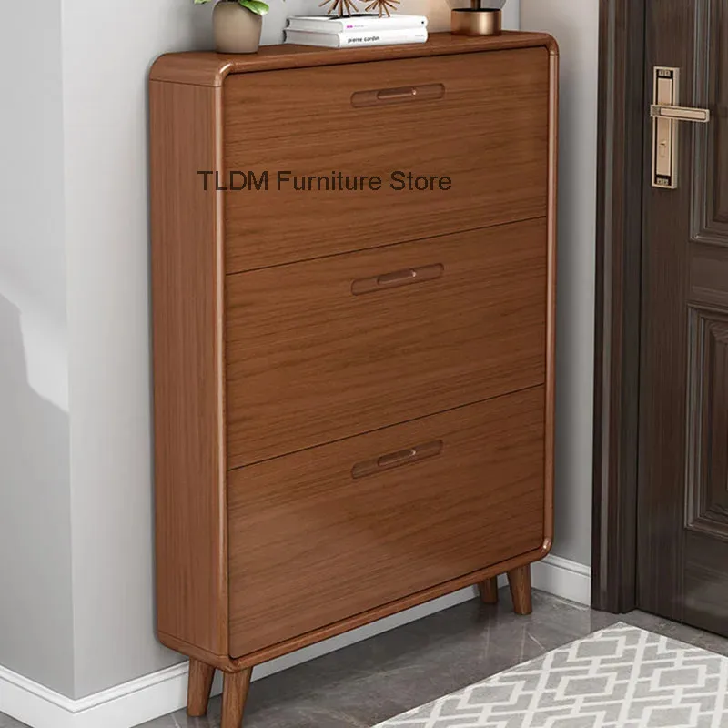 Storage Hidden Italian Minimalist Shoe Shelf Modern Luxury Ultra Sapateira Thin Slippers Shoe Cabinet Tower Hotel Furniture