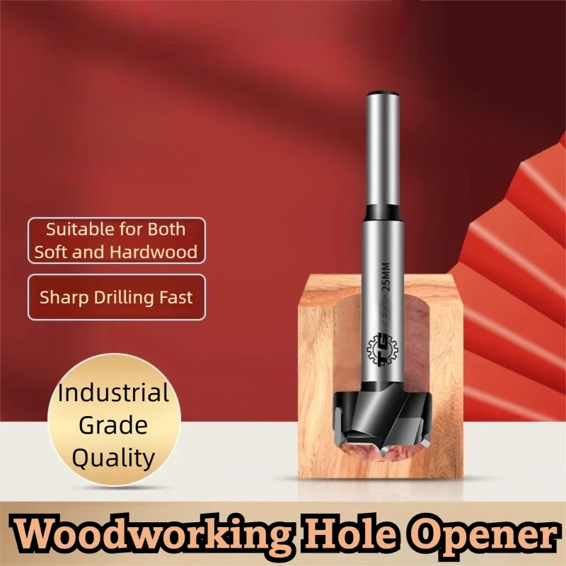 TG 45# Steel Wood Working Drill Bit Hinge Woodworking Hole Puncher Hole Special Drill Bit Set for Wood 12-100mm Door with Lock