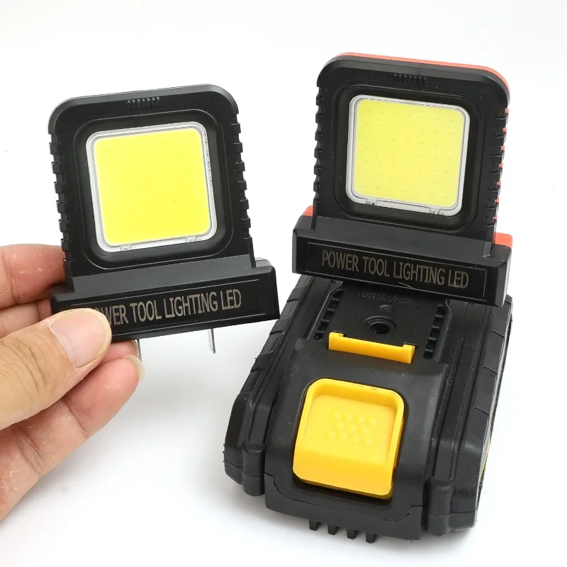 العالمي المحمولة LED ضوء العمل 20 فولت/21 فولت أداة السلطة بطاريات الليثيوم منصات المرآب إصلاح السيارات مصباح أضواء العمل أداة السلطة