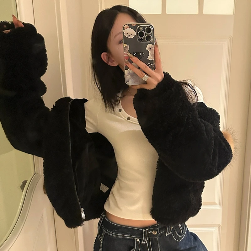 Yedinas Streetwear Slim T Shirt Women Clothes Long Sleeve Korean Fashion Tees Female Clothing 2000s Clothes Y2k T-shirt Tops