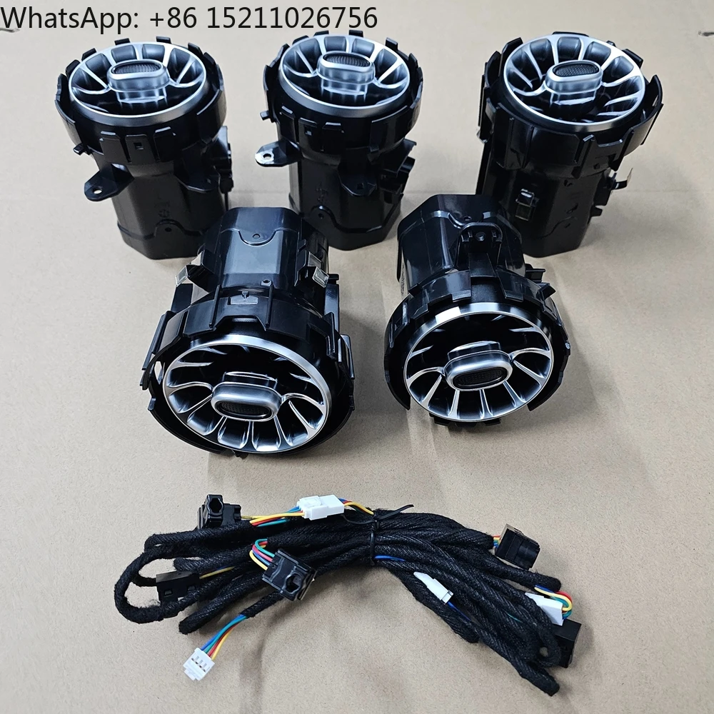 ICarsin 64 Farben W177 Umgebungsbeleuchtung Upgrade für Mercedes Benz A-Klasse A200 A180 Innenatmosphäre LED-Licht