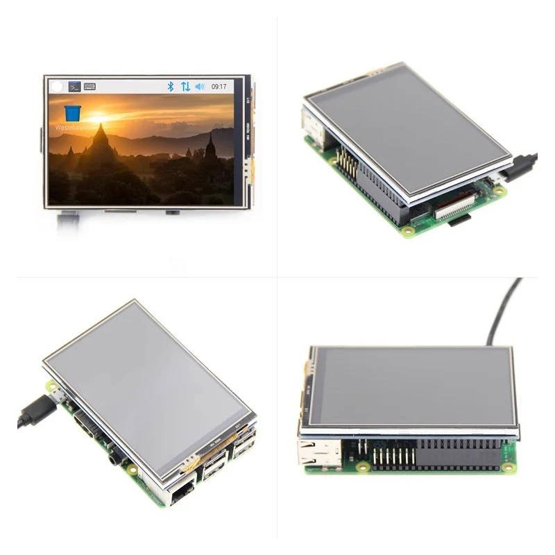 Neues 3,5-Zoll-LCD-HDMI-USB-Touchscreen Real HD 1920 x 1080 LCD-Display Py für Raspberri 4 Modell B MPI3508
