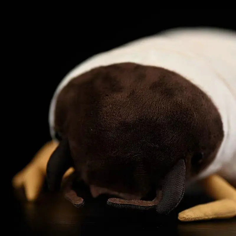 Novo larva brinquedo de pelúcia alta fidelidade minhoca plushie larva realista animais de pelúcia simulação frango minhoca boneca kawai presentes