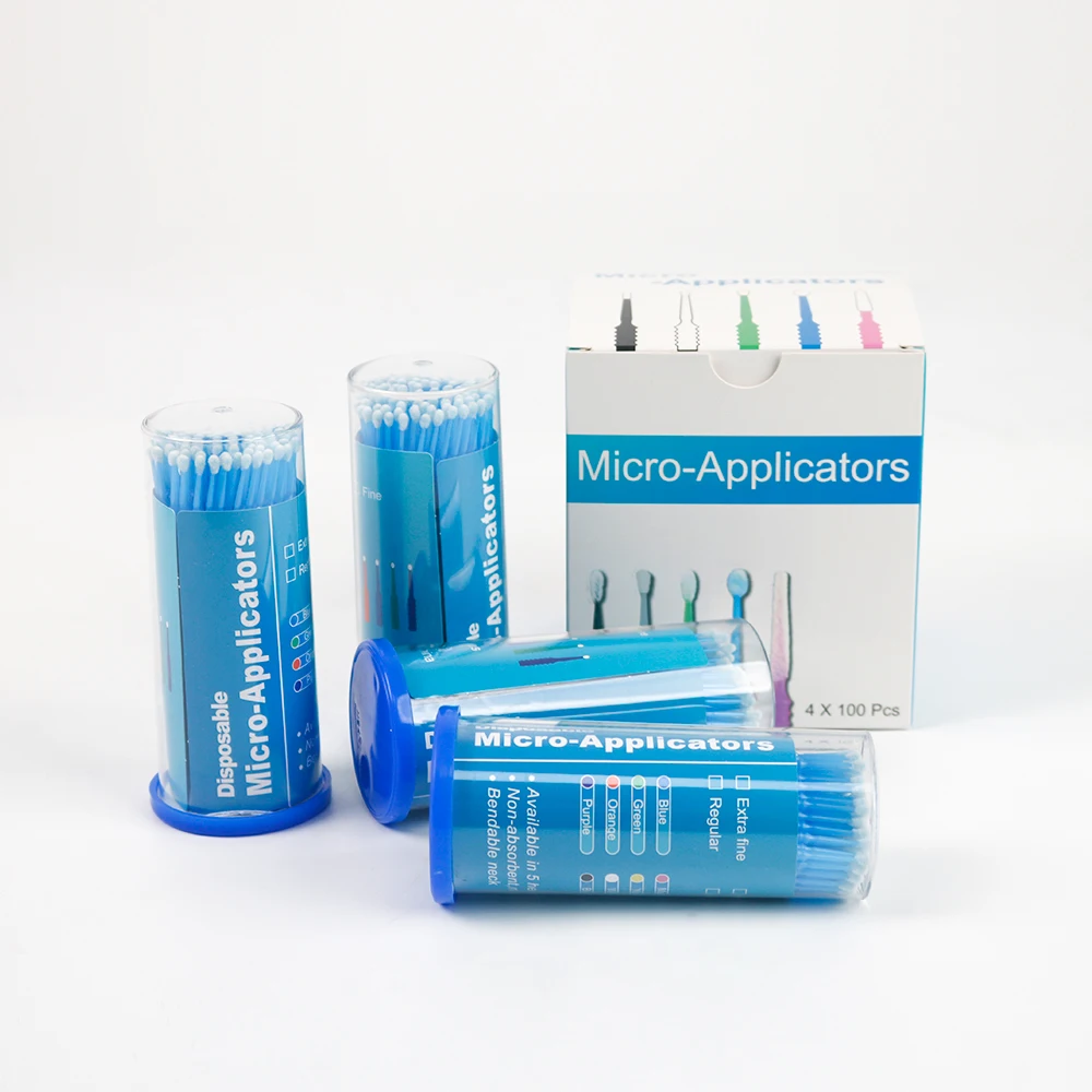 1200pcs Disposable Dental Micro Brushes Applicator Colorful Micro Brush Teeth Oral Care Extension Dentistry Materials