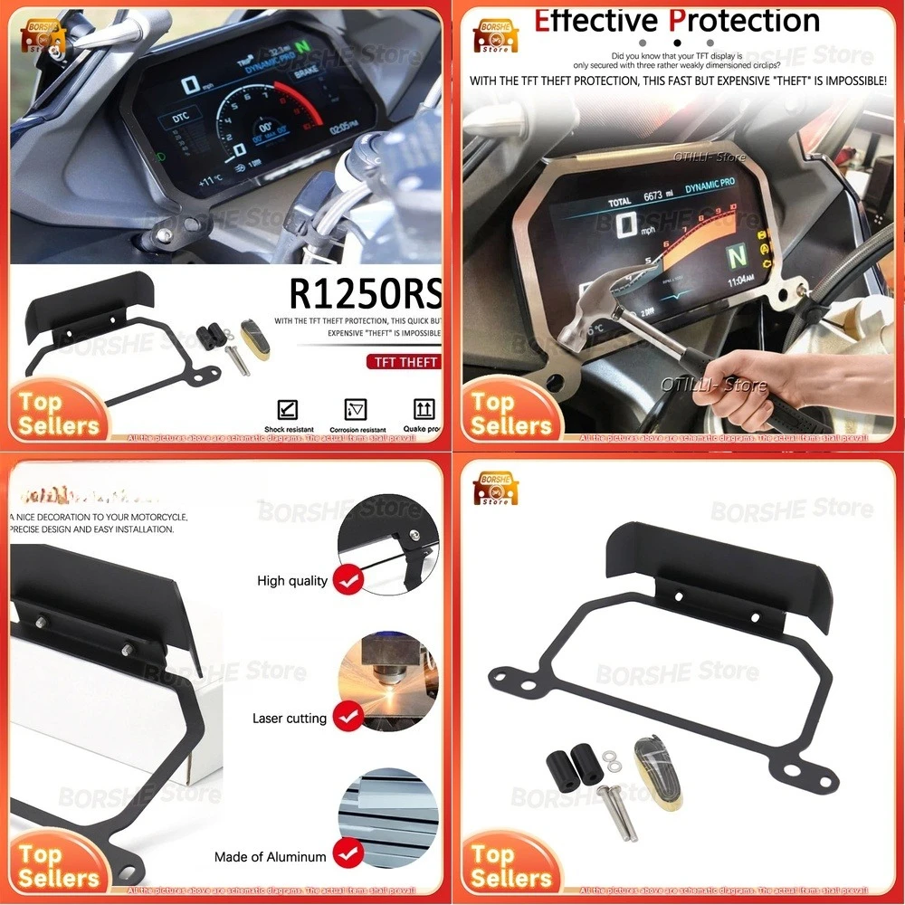 

2026 Suitable for BMW R1200RS R1250RS Motorcycle Instrument Cover Modification Protective Gauge Housing Accessory