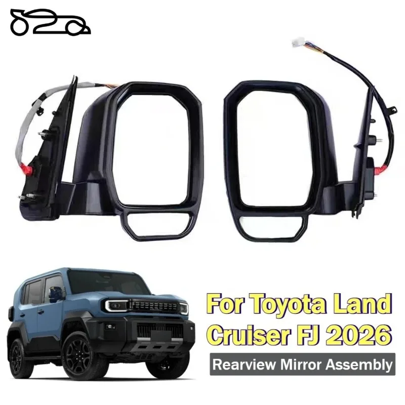 for Toyota Land Cruiser FJ 2026 Modified Rearview Mirror Assembly Upgrade Electric Rear View Mirror Reverse Mirror Accessories