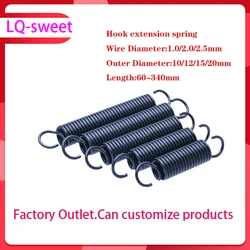 Opening Hook Stretching and Pulling Back Coil Spring Steel Diameter2.5mm 2.0mm  1.0mm