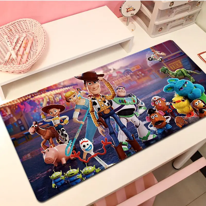 Disney Cute Cartoon Toy Story Large XXL Gaming Laptop Computer Desk Mat Mouse Pad Mouse Mat Notbook Gamer For PC Gamer Mousemat