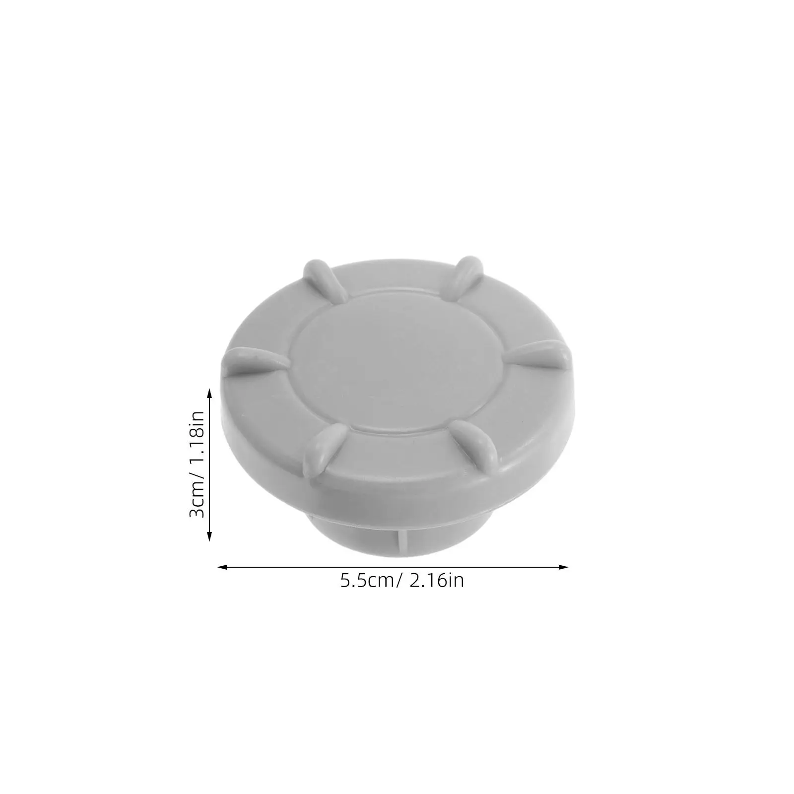 6PCS Kids Slide Screw Caps – Light Grey Plastic Fixing Covers for Toddler Play Equipment, Weatherproof Replacement