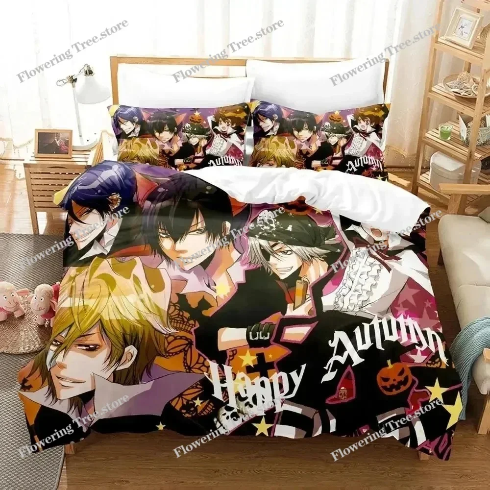 3D Anime HITMAN REBORN Bedding Set Duvet Cover Bed Set Quilt Cover Pillowcase Comforter king Queen Size Boys Adult Bedding Set