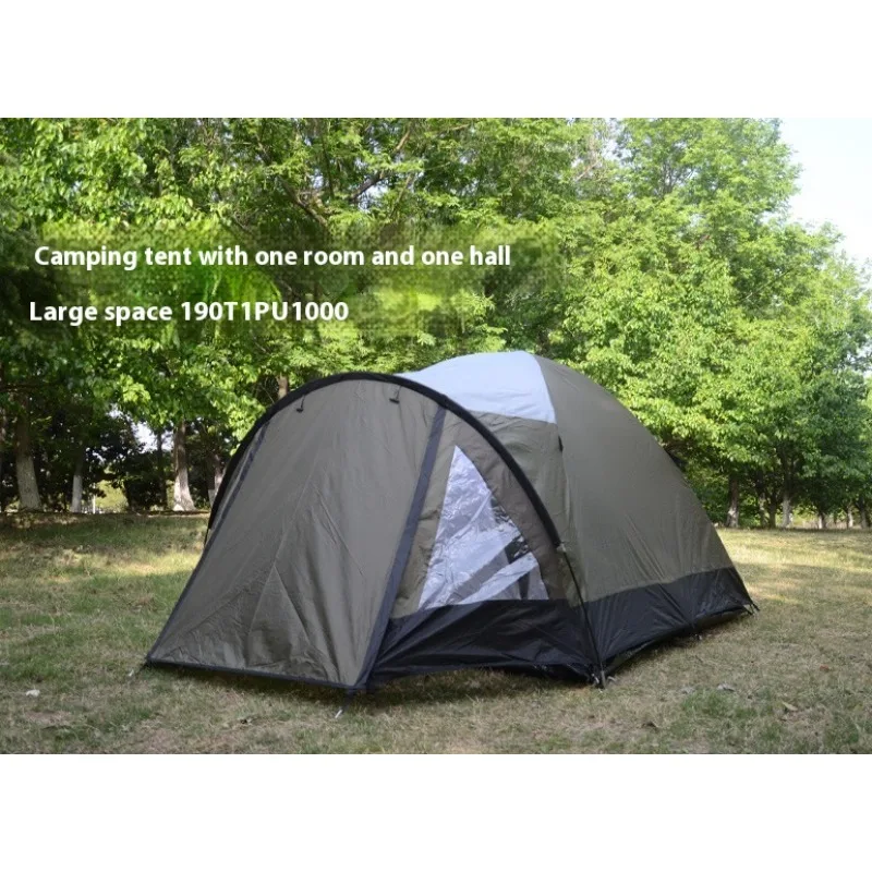 

Портативная палатка для отдыха и практичная палатка для кемпинга на открытом воздухе, одна спальня, одна гостиная, палатка для кемпинга с защитой от дождя и солнца, верхняя палатка на крыше