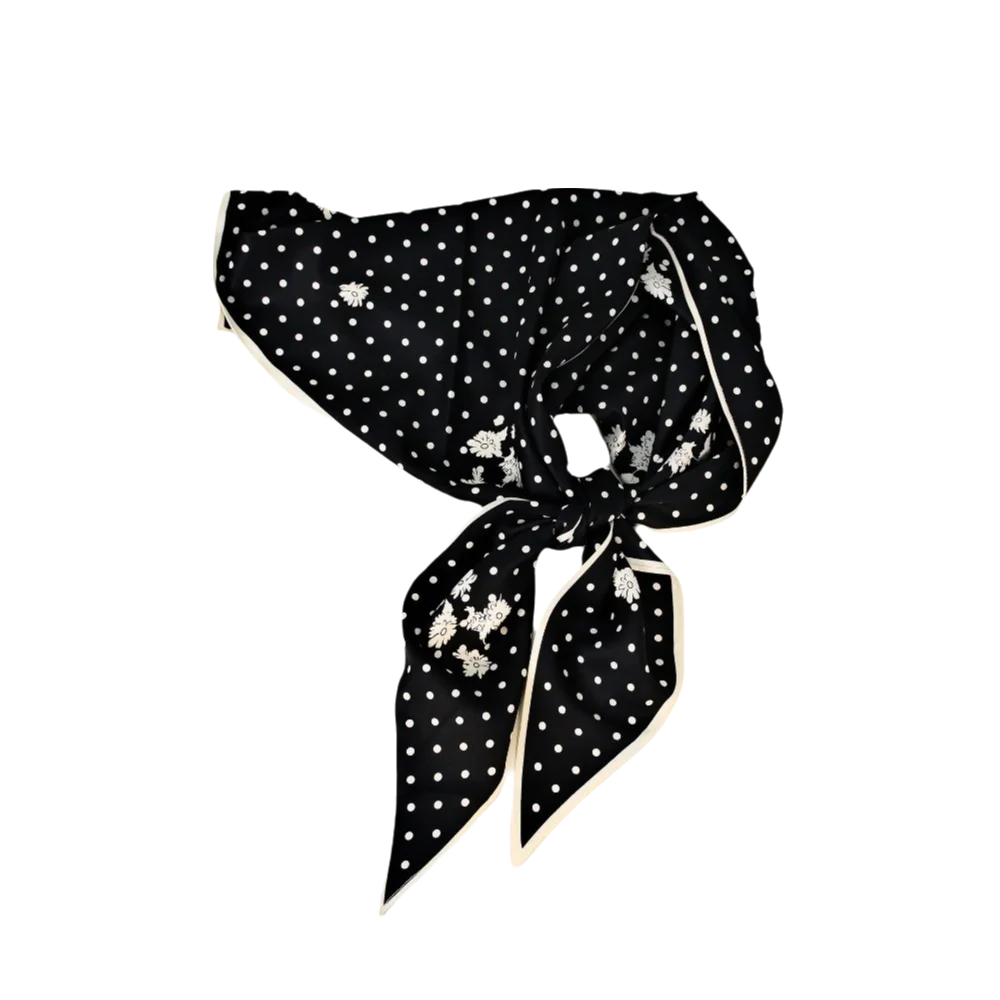 Foulard da donna alla moda con margherite a pois Sciarpa multifunzionale versatile Accessori di abbigliamento avanzati Tenda per fianchi per donna