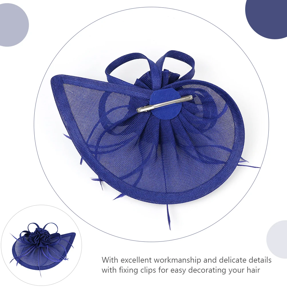 

Top Hat Head Flower Headband Elegant Hats for Women Has Wedding Ladies Tea Party Fascinator Fancy