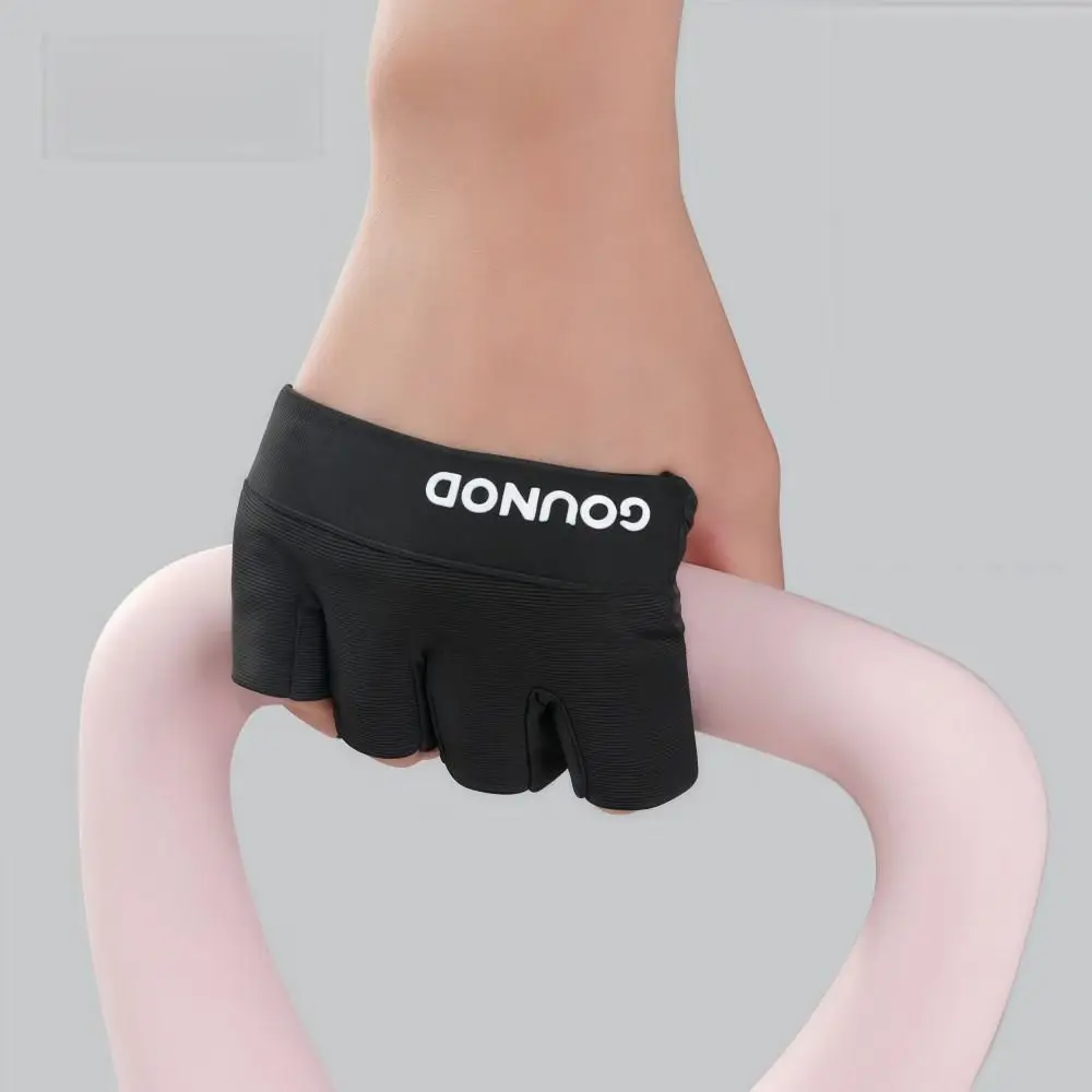 Half Finger Cycling Gloves Breathable Anti-slip 4-Fingers Gym Gloves Palm Protection Wear-resistant Fitness Sport Gloves Unisex