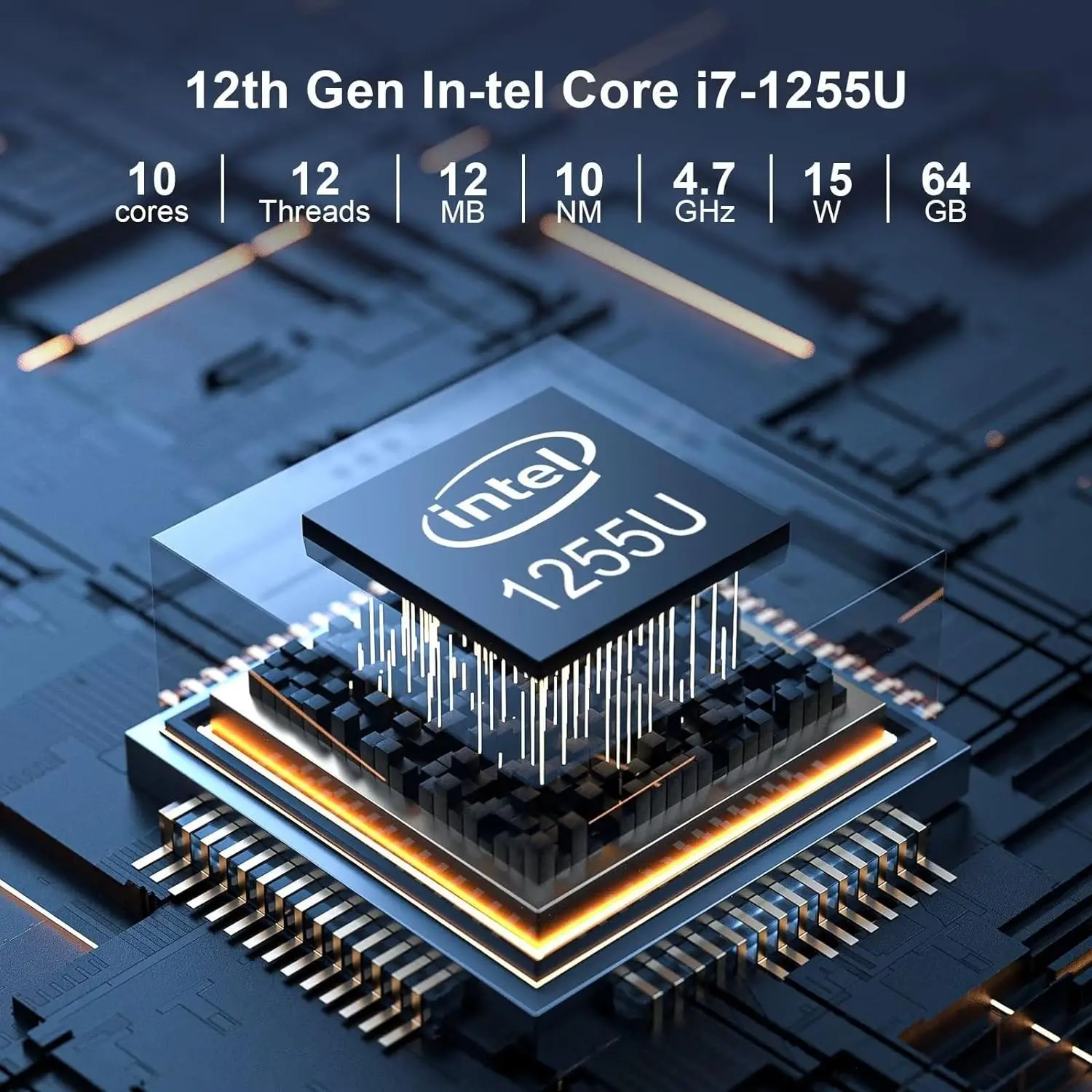 Mini PC industriale senza ventola X86 di 12a generazione Core i7 1260P i5 1235U Doppie porte COM Rs232 HD VGA Mini computer desktop compatto 5G LTE