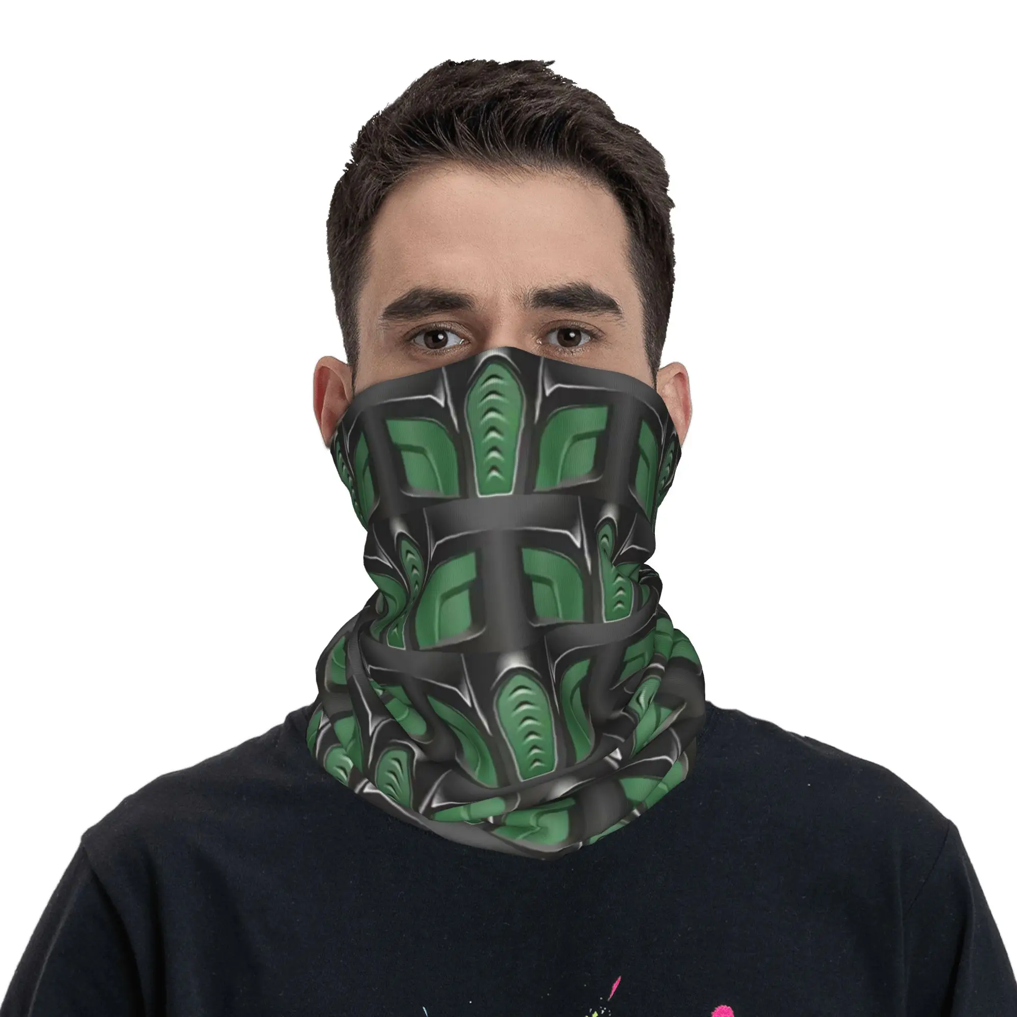 Mortal Kombat Scorpion Sub Zero Ninja Cosplay Bandana Neck Cover Printed Mask Scarf Balaclava Cycling Unisex Adult Breathable